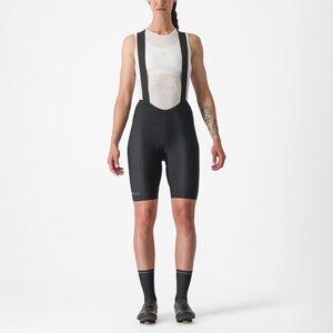 Castrelli ESPRESSO W DT BIBSHORT - Women's Size Medium - Black NWT